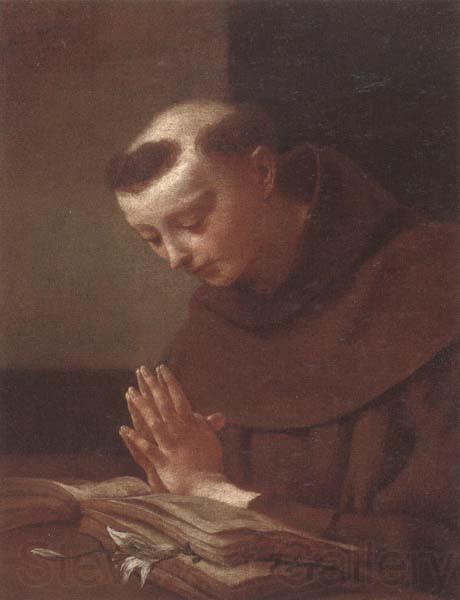 unknow artist Saint anthony of padua in prayer Norge oil painting art